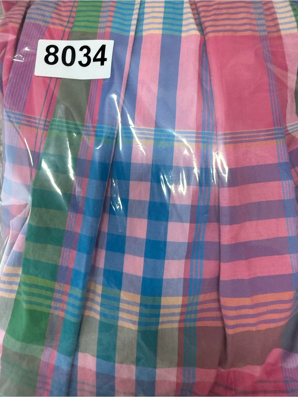 J. Crew cotton poplin apron dress in Magenta Plaid size 00 - Picture 6 of 6